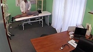 Fake Hospital G spot massage gets hot brunette patient wet