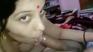 Married Bhabi sucking and riding cock