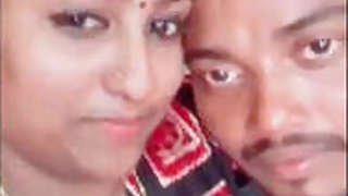 South Indian Couple Kissing