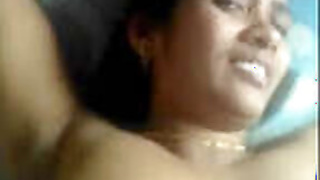 Tamil wife gently boob Presses and showing her beautiful armprit