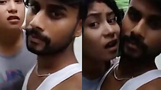 Indian cutie in the mood for porn but boyfriend is too persistent