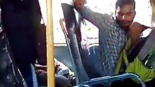 Another tarka guy masturbates on the bus, knowing that the girl passenger is recording