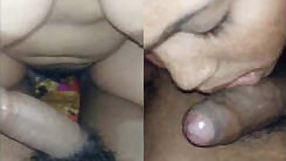 Sexy Indian Girl Kisses Lover's Dick