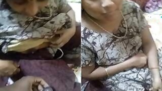 Desi Telugu Bhbhai Boos presses and masturbates