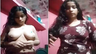 Cute Desi Girl for Money Strips and Shows Naked Body Part 1