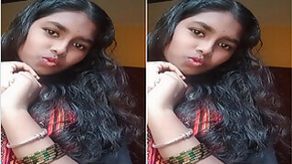 Cute Tamil Girl Shows Tits and Pussy Part 2