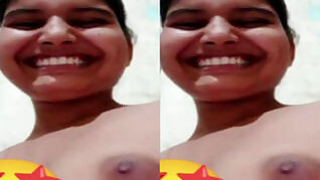Beautiful Indian Girl Showing Up On Video Call