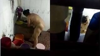 Recording of Bhabha bathing in a hidden camera