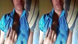 Cute Desi Indian Presses Her Pussy